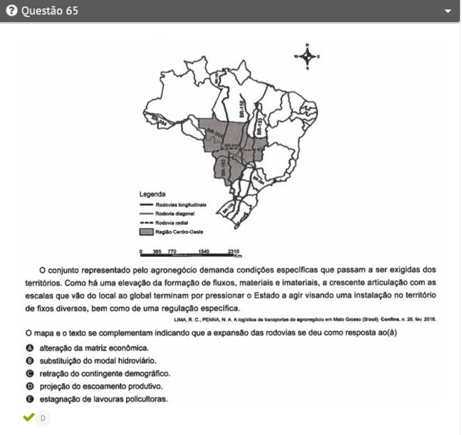 65 geografia Caderno azul de provas