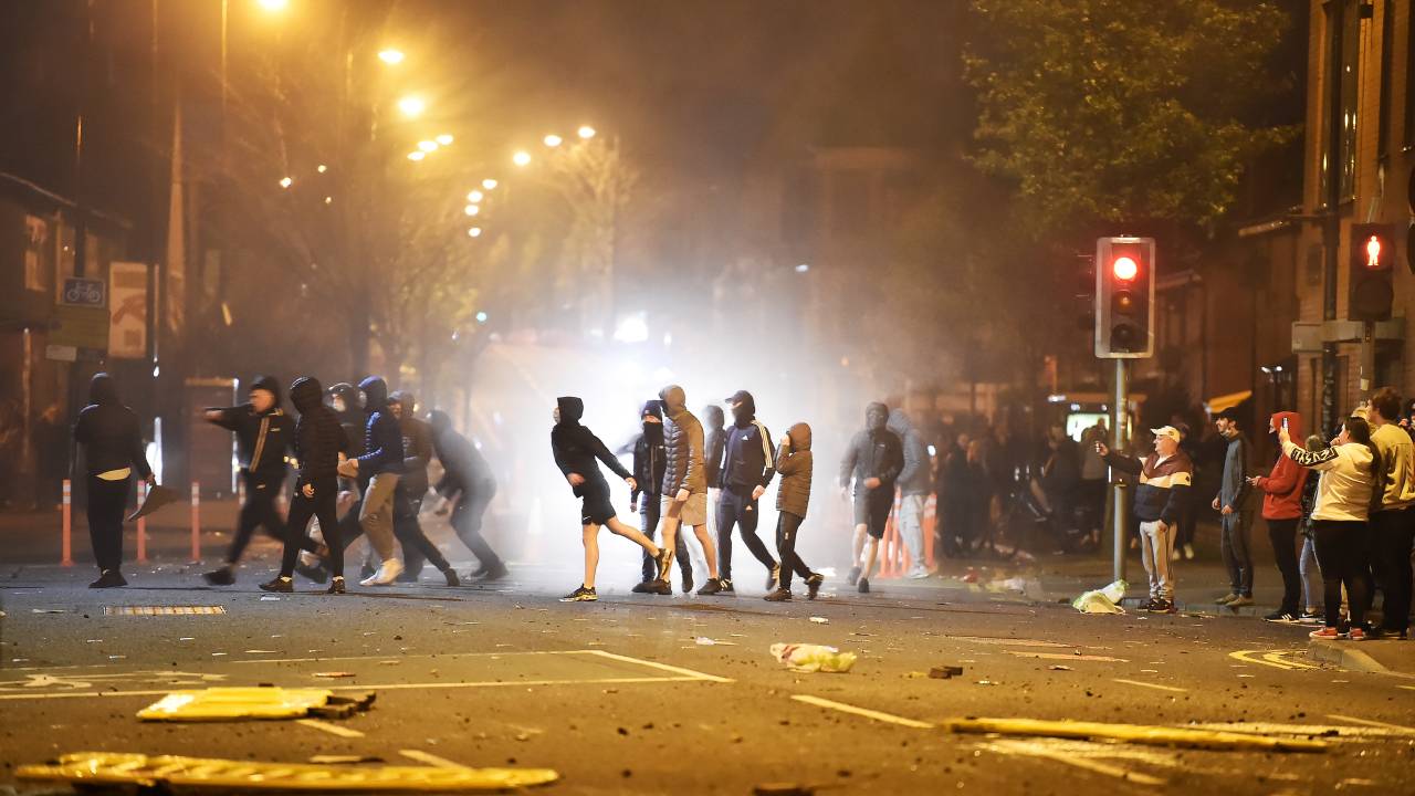 protesto na Irlanda do Norte