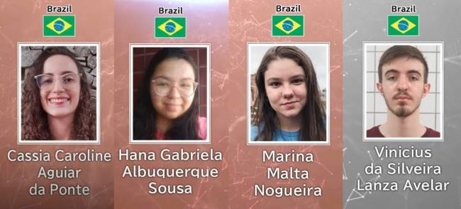 Medalhistas da Olimpíada de Química Equipe conquistou três medalhas de bronze e uma de prata.
