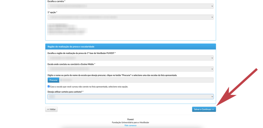 Fuvest Inscrição: passo 10 Fuvest Inscrição: passo 10