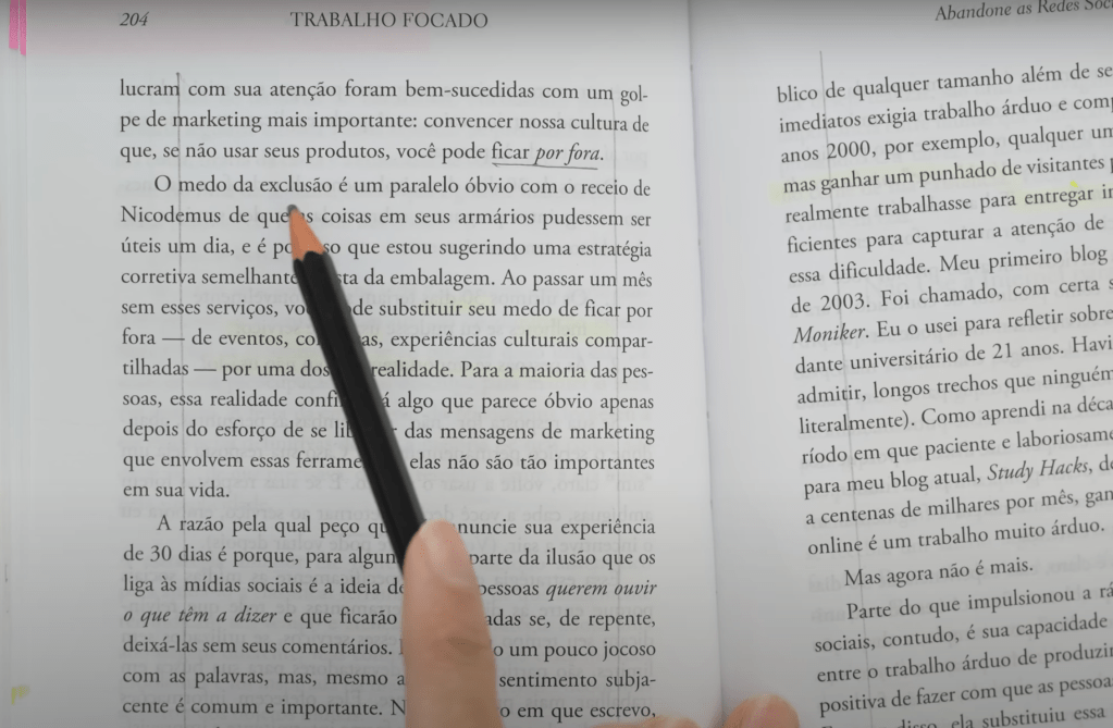 linhas leitura dinamica acompanhando com o lápis