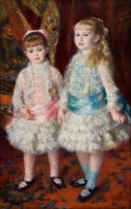 rosa e azul Pintura do famoso artista Pierre Auguste Renoir, de 1881.