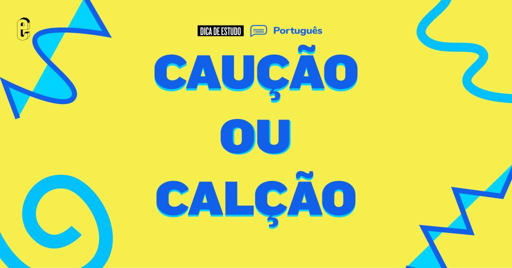 Caução ou calção: qual é o certo?