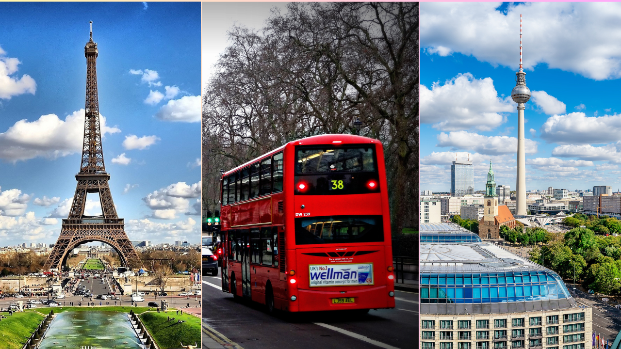 Imagem de Paris, Londres e Berlim