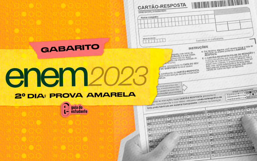 Gabarito Enem 2023 prova amarela: segundo dia