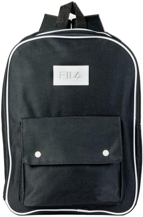 Mochila FILA Edge mochila preta e branca fila escola ou faculdade