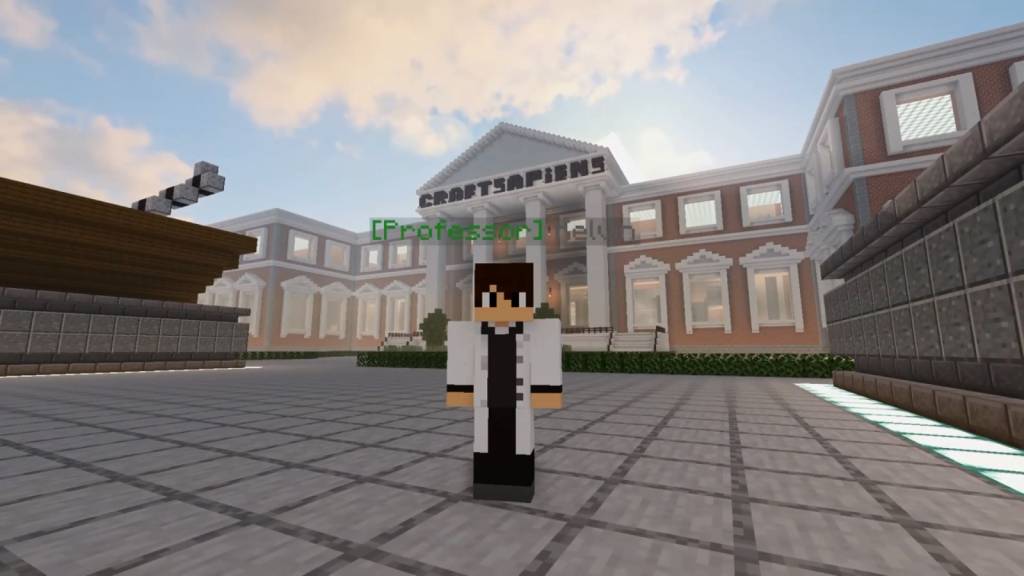 O professor que dá aulas de reforço dentro do Minecraft