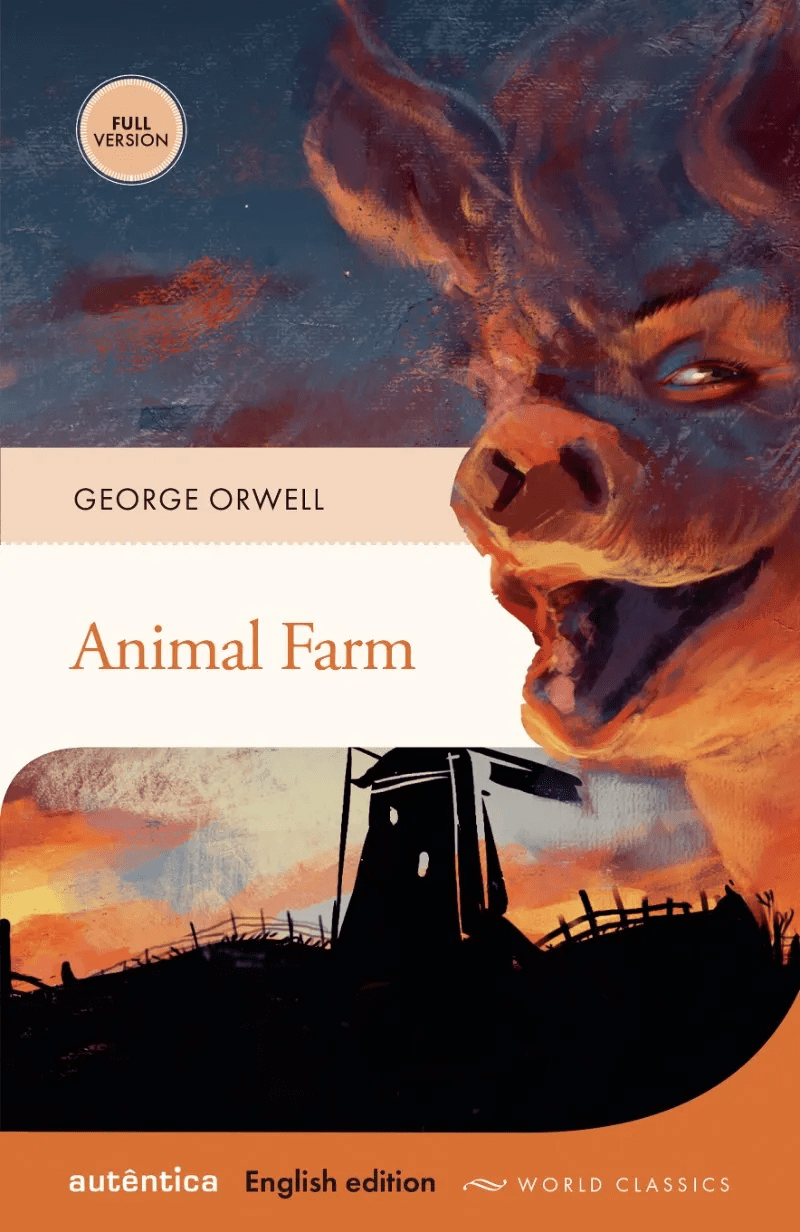 Capa do livro "Animal Farm"