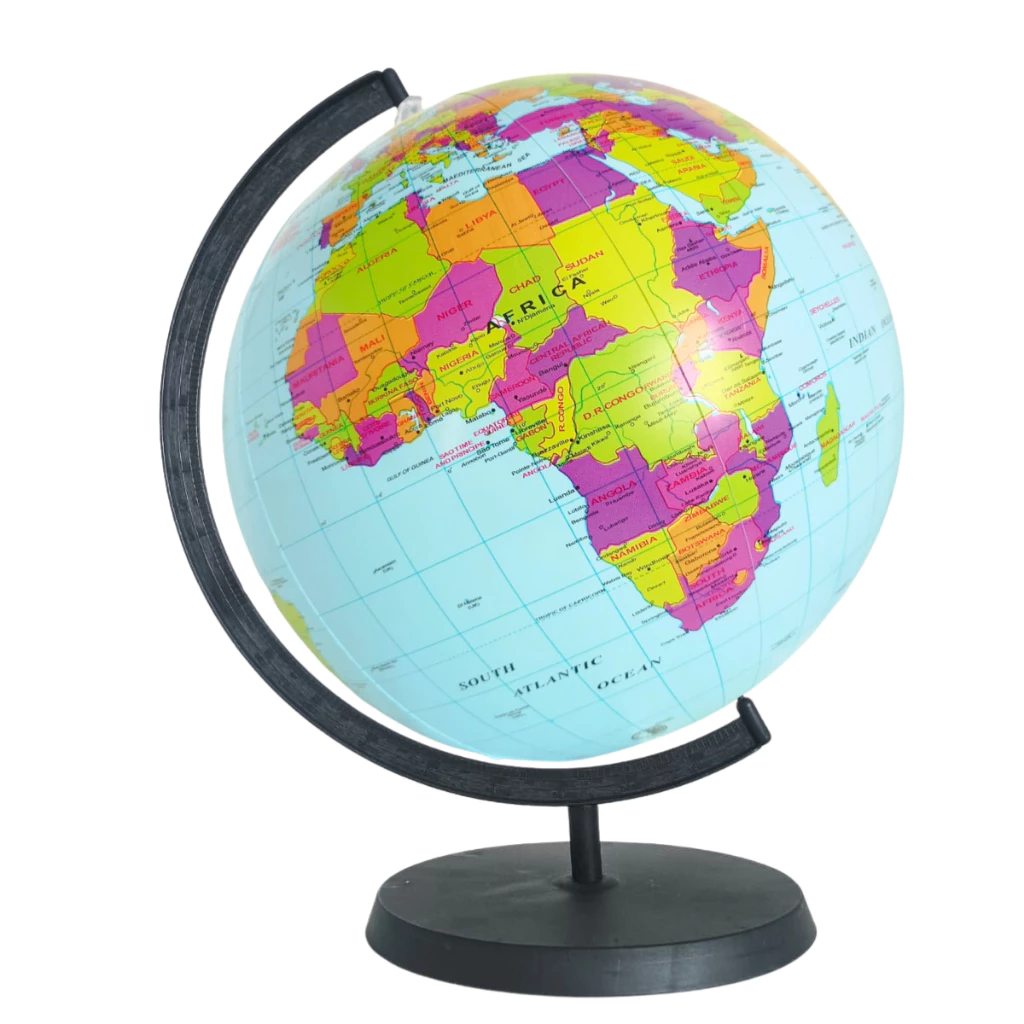 Globo terrestre giratório