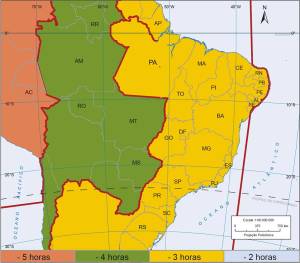 mapa fusos horários do brasil mapa do fusos horários do brasil