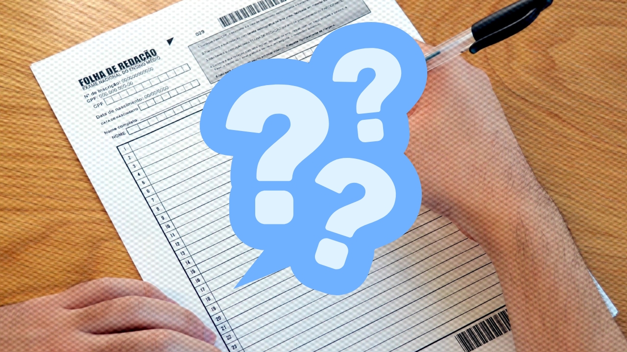 interrogação redação